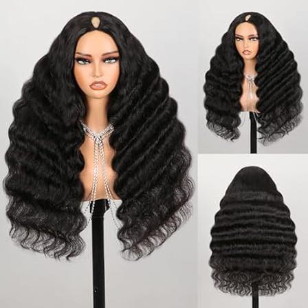 Loose Deep Wave V Part Human Hair Wig