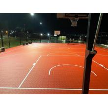 Piso esportivo modular da quadra de basquete