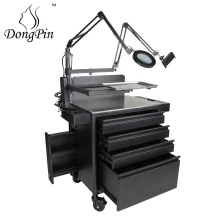 Tattoo Studio Furniture: Mobile Trolley and Stool for Workstation