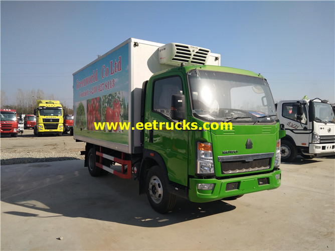 2 Ton Sinotruk HowO jokofu malori madogo