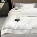 Conjunto de quatro peças Folha de cama de algodão pura montada