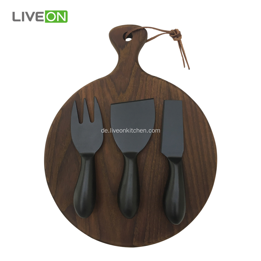 Oxide Black Cheese Knife mit Block