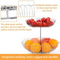 2 Tier Stainless Steel Metal Wire Fruit Basket