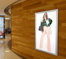 Aluminum snap frame LED light box