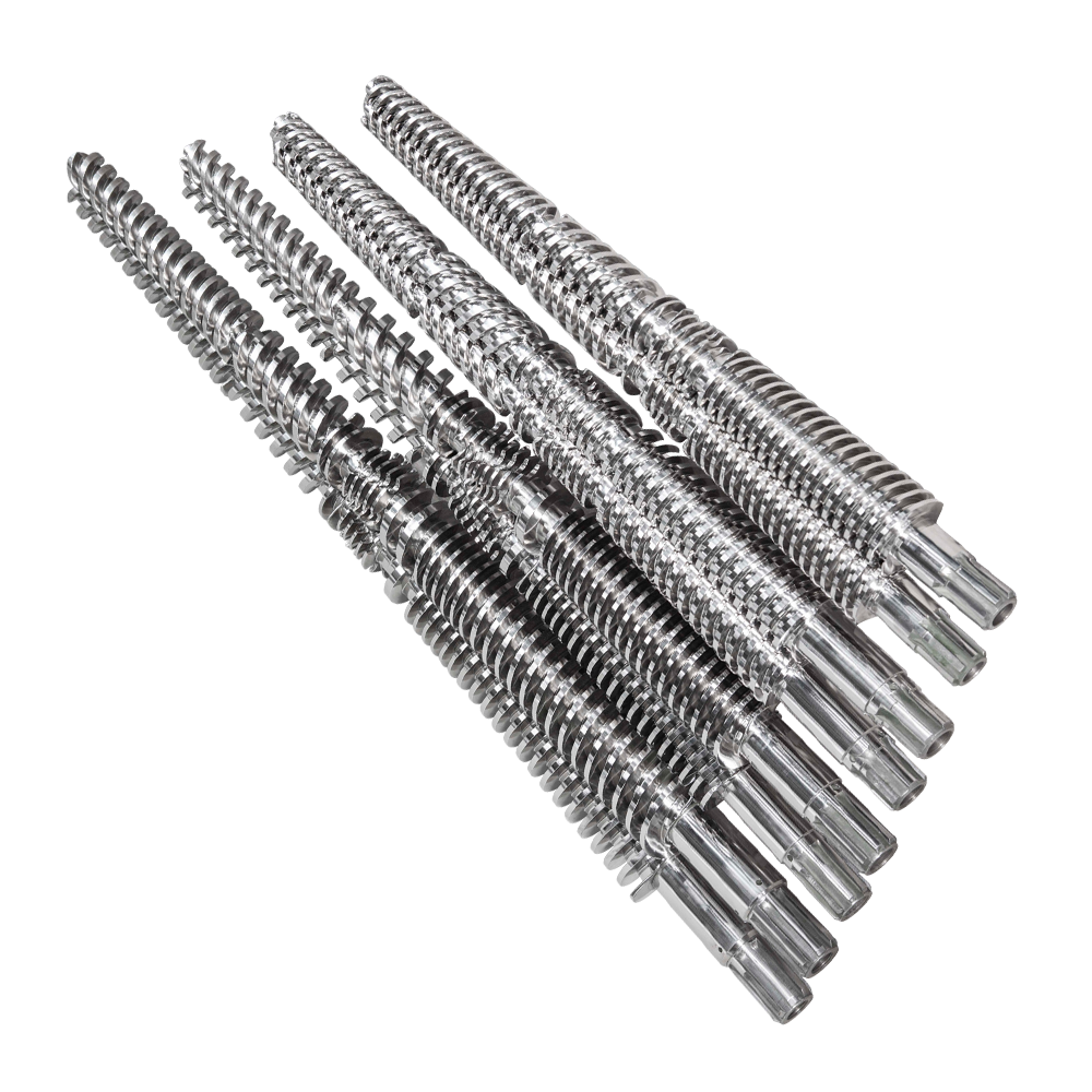 Conical twin screw barrel para sa plastic board machine