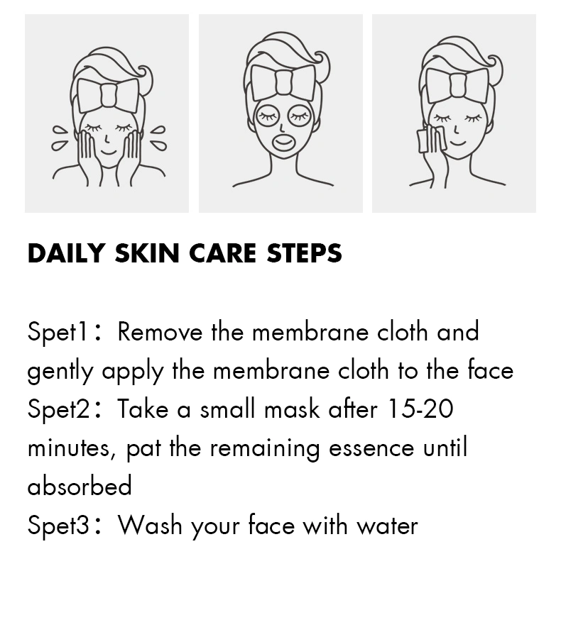 Factory Hydrogel Collagen Face Mask Set Cosmetic OEM Hyaluronic Acid Mask for Men