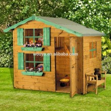 Customed design wood playhouse used for kids playsets outdoor hot sale