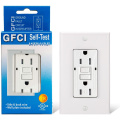 3Gang 125V White GFCI Receptacle Outlet