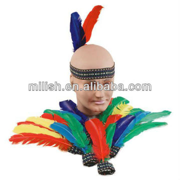 Indian native american feather headband/ indian headgear MPA-0174