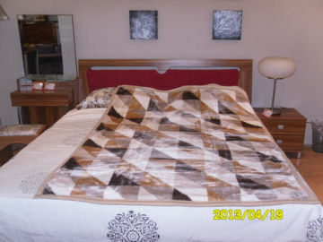 Breathable 100% Polyester Single Bed Blankets With Sigle Printed