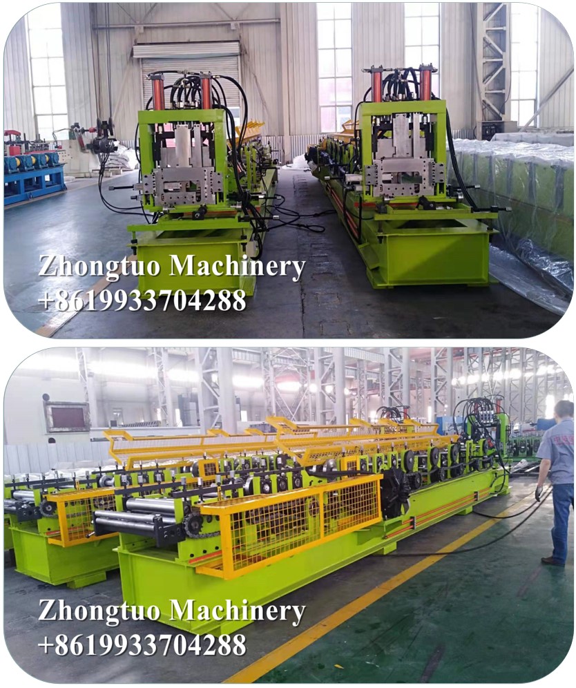 Quick change channel metal c to z shape roll forming machine