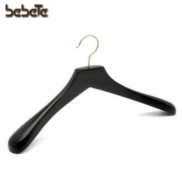 Black Wide Shoulder Wooden Coat Hanger