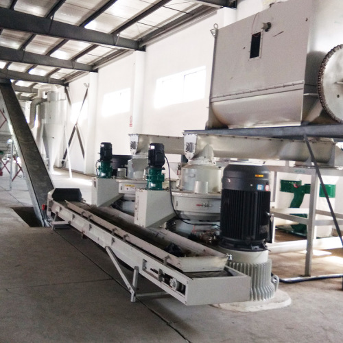 Wood pellet production line