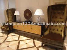 Antique hotel fabric sofa chair