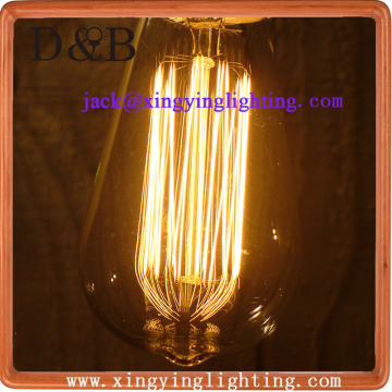 ST64 amber glass edison bulb