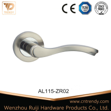 Aluminum Door Handle Lock with Round Knob (Z6115-ZR02-CL)