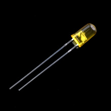 Lente difusa amarela de LED amarelo piscante de 5 mm 600-610 nm