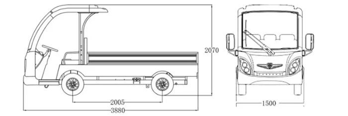 Electric Loading Truck with 1 Ton