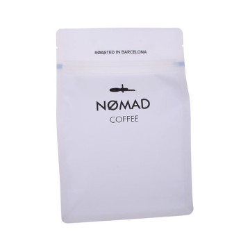 Recyclable Custom Printed Quad Seal Coffee Bag With Valves
