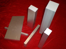 Titanium square bars hand brushing surface