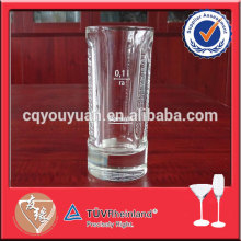 Cylinder machine pressed engraved glasses for whiskey