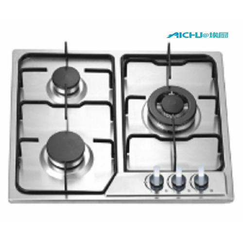 3 Burners Built In Stainless Steel Cooktop