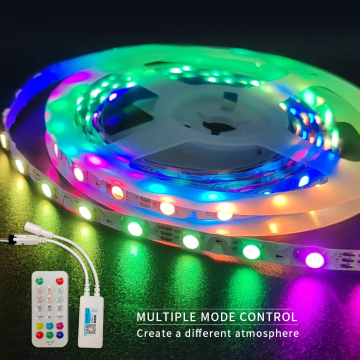 DC12V RGBW IC Zigzag LED Strip with Controller