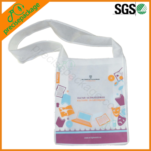 custom eco wholesale shoulder length non woven postman bag