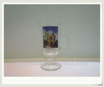 ice cream stem glass with handle