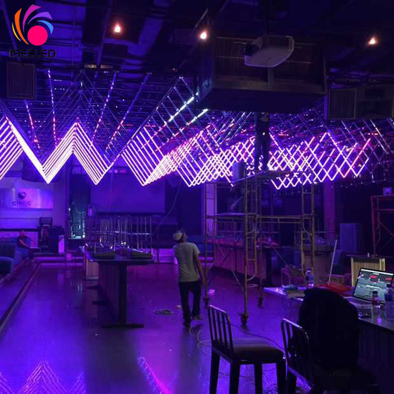 RGB LED Pixel vamzdžių lemputė „Disco Club“