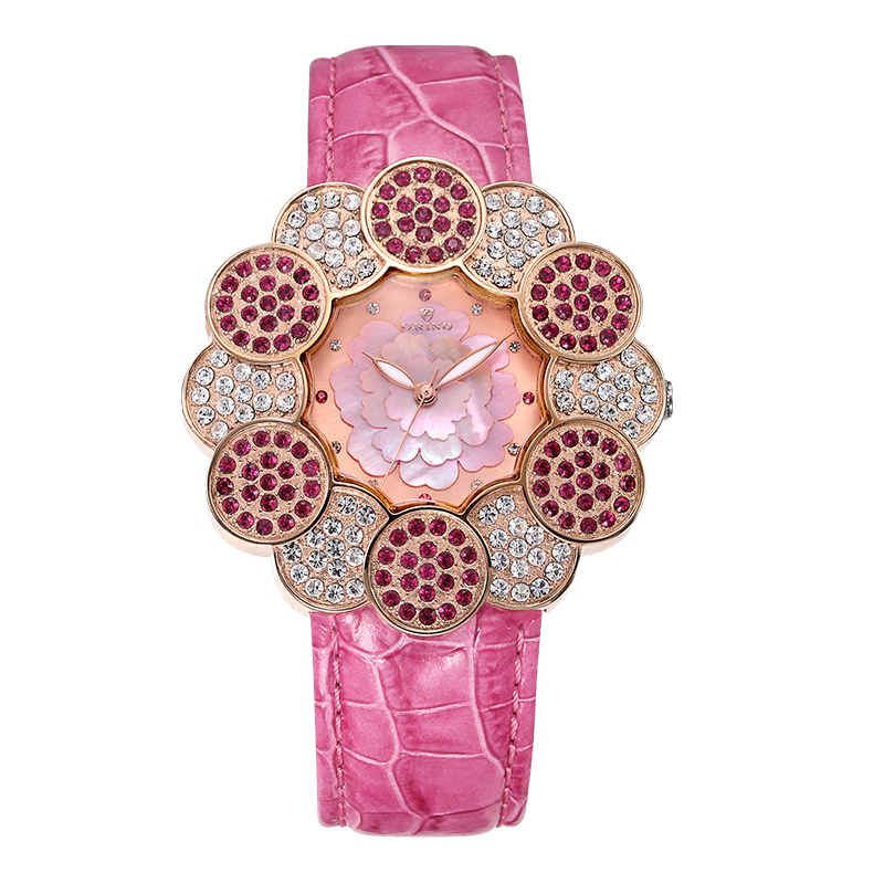 pink  quartz watch 