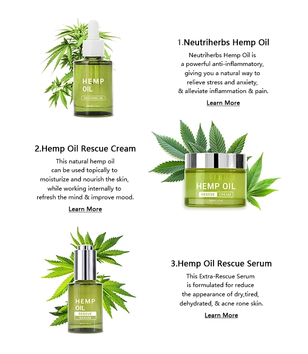 Hemp Seed Oil Private Label 100% Pure Organic Full Spectrum Hemp Cbd Oil for Pain Relief