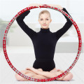 Melors Weighted Hula Hoops untuk Orang Dewasa Penurunan Berat Badan Dilepas dan Berat Disesuaikan Desain Stainless Steel Latihan Hoop