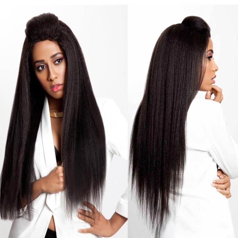 Natural virgin wholesale brazilian 10a grade human hair weave bundles with kinky straight closure