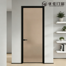 Frosted Glass Single Panel Swing Door
