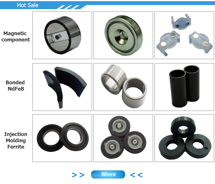 Anillo magnético de magnetización de 10 polos radial de neodimio unida para el motor del ventilador