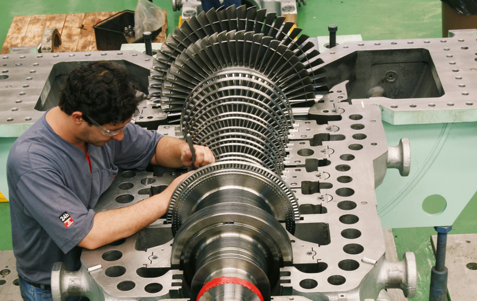 Reaction Stage Steam Turbine