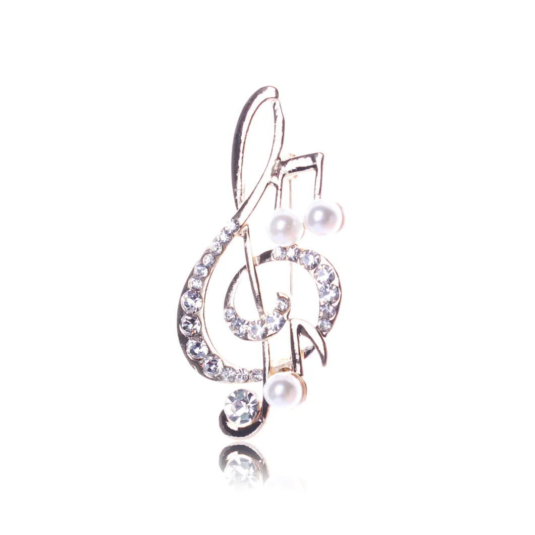 Superstarer Happy Note Flash Diamond Brooch Note Pin