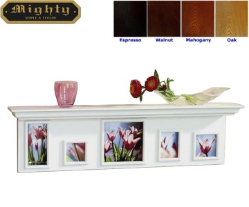 Wooden White Floating Photo Picture Ledge