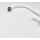 Torneira de pia de cozinha de alça única branca com furos simples fixados na parede de plástico ABS