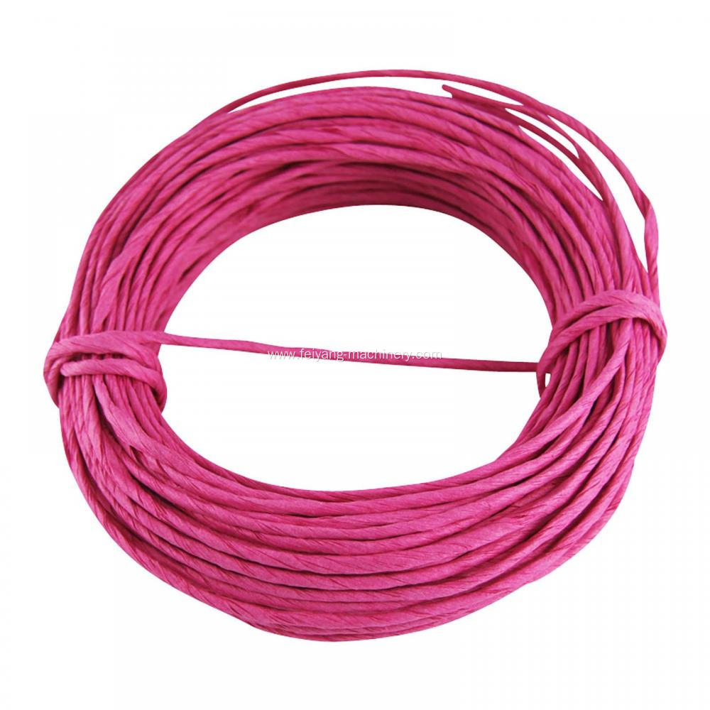 red color twisted paper cord