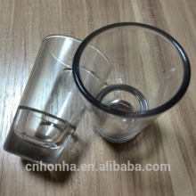 Clear plastic wine cup
