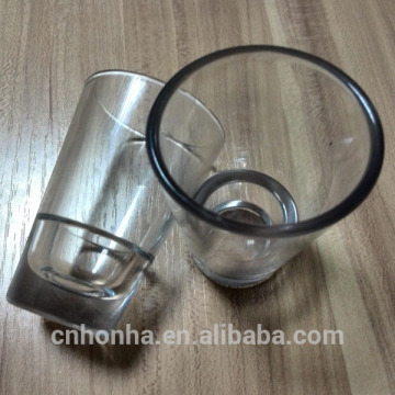 Clear plastic wine cup