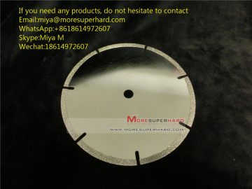 Electroplated Diamond Cutting Blades & Discs for Cutting Marble, Granite, Thermosettin miya@Moresuperhard.com