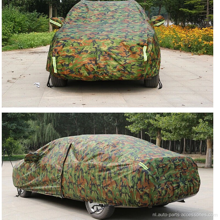 Strip camouflage zonbestendige buitenauto -cover