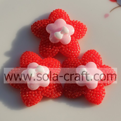 Factory Wholesale 10*28MM Lovely Flower Resin Beads