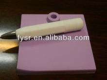 shaped erasable silicone memo pad,2013 Promotional Silicone Memo Pad with Writing Silicone Pen