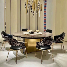 Modern Luxury Dining Table with Marble Top