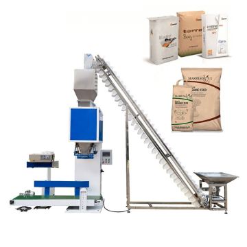Doser Filler Machine Landry Bag Conical Stainless Steel Hopper 2-50kg Filling Packing Machine