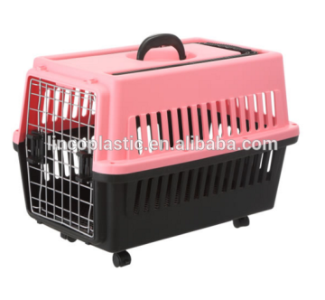 Comfortable foldable pet products plastic airline carrier